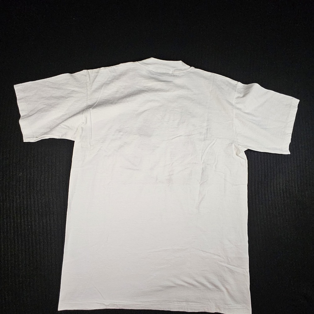 Vintage 1990 Sail Away Mystic CT T-Shirt Oneita Power-T XL White Nautical Yacht - Picture 4 of 7